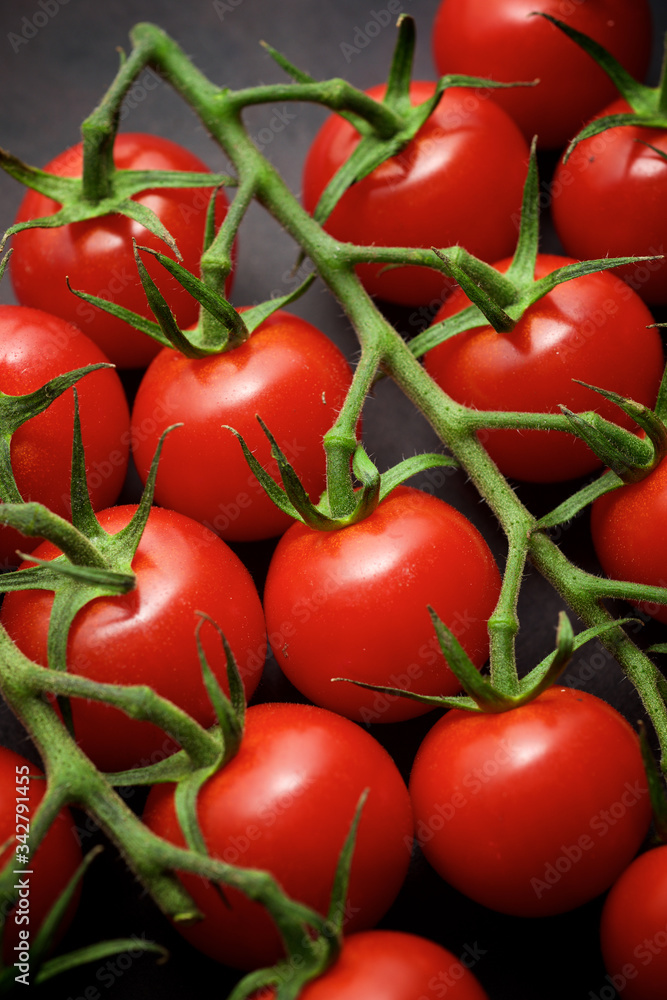 Cherry tomatoes view