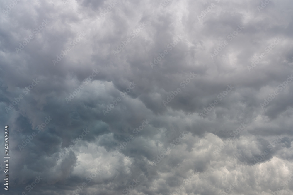 Black and gray rain clouds Going to rain Black and gray rain clouds Going to rain