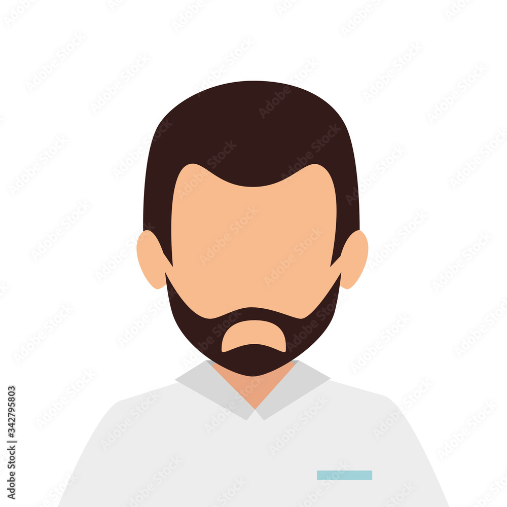doctor male avatar character icon vector illustration design