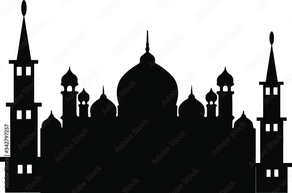 the mosque silhouette special ramadan