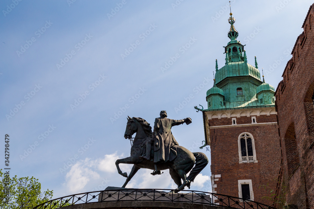 Detail of monument in Krakow, Poland Detail of monument in Krakow, Poland