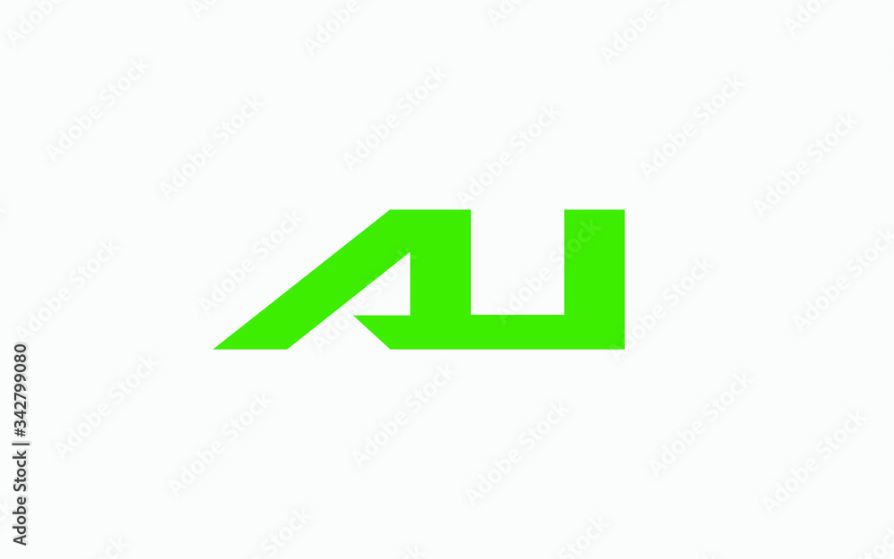 AU or UA and A, U Uppercase Letter Initial Logo Design, Vector Template AU or UA and A, U Uppercase Letter Initial Logo Design, Vector Template
