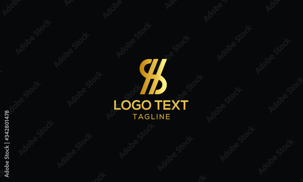 SH, HS Letter Logo Design Template Vector Minimal Sign
Symbol Monogram