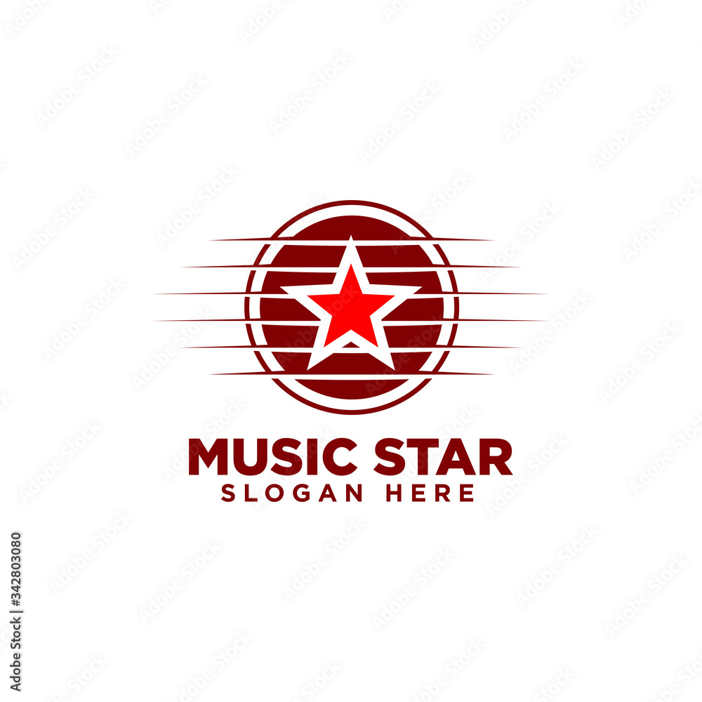 Music Star Logo Design Template Music Star Logo Design Template