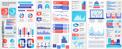 Bundle infographic UI, UX, KIT elements with charts, diagrams, workflow, flowchart, timeline, online statistics, marketing icons elements design template. Vector info graphics and infographics set.