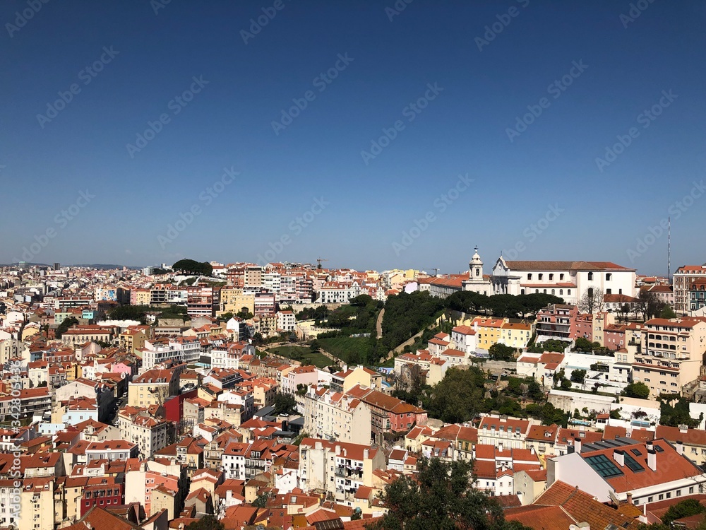 Fototapeta premium Ausblick über Lissabon