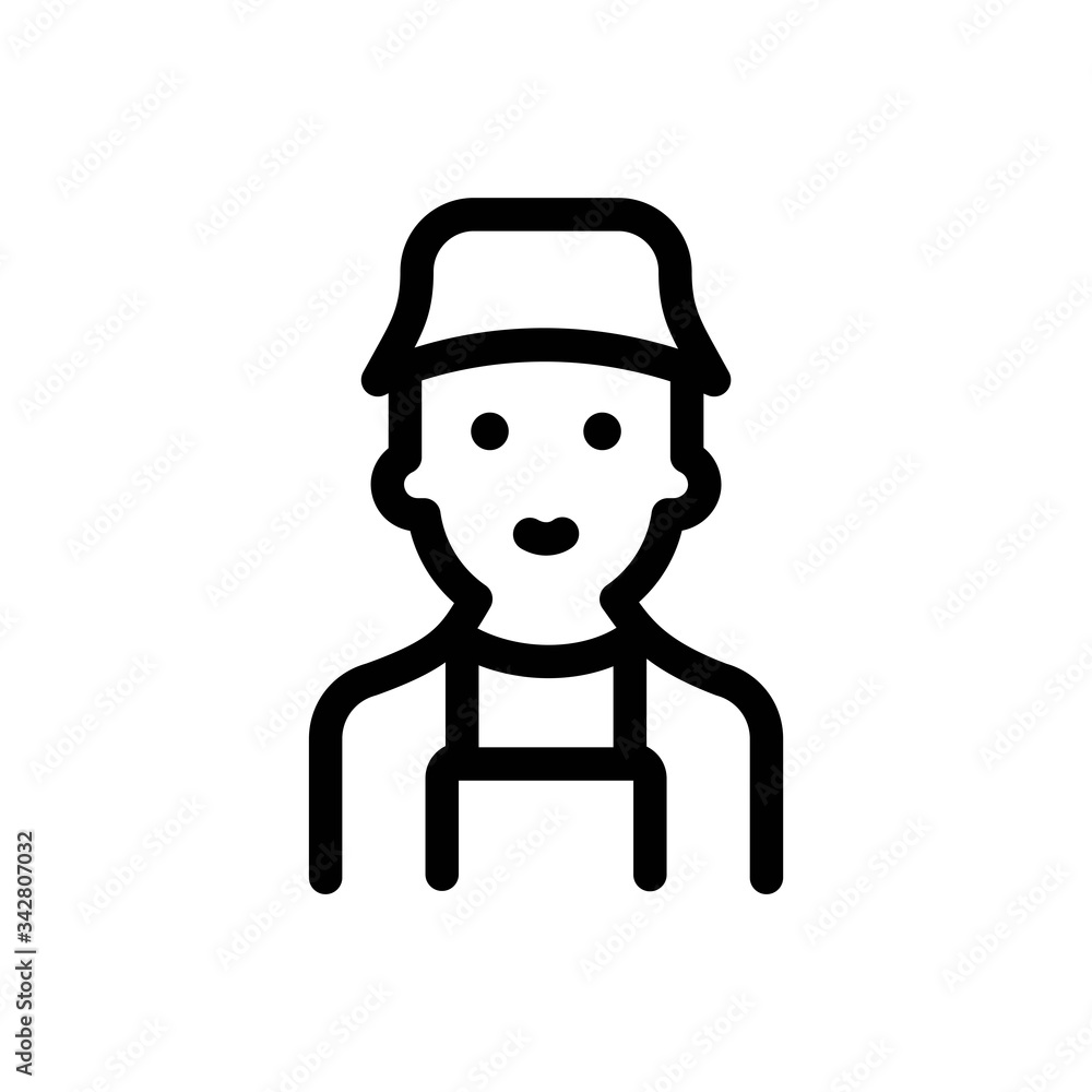 Technician Line Icon Technician Line Icon