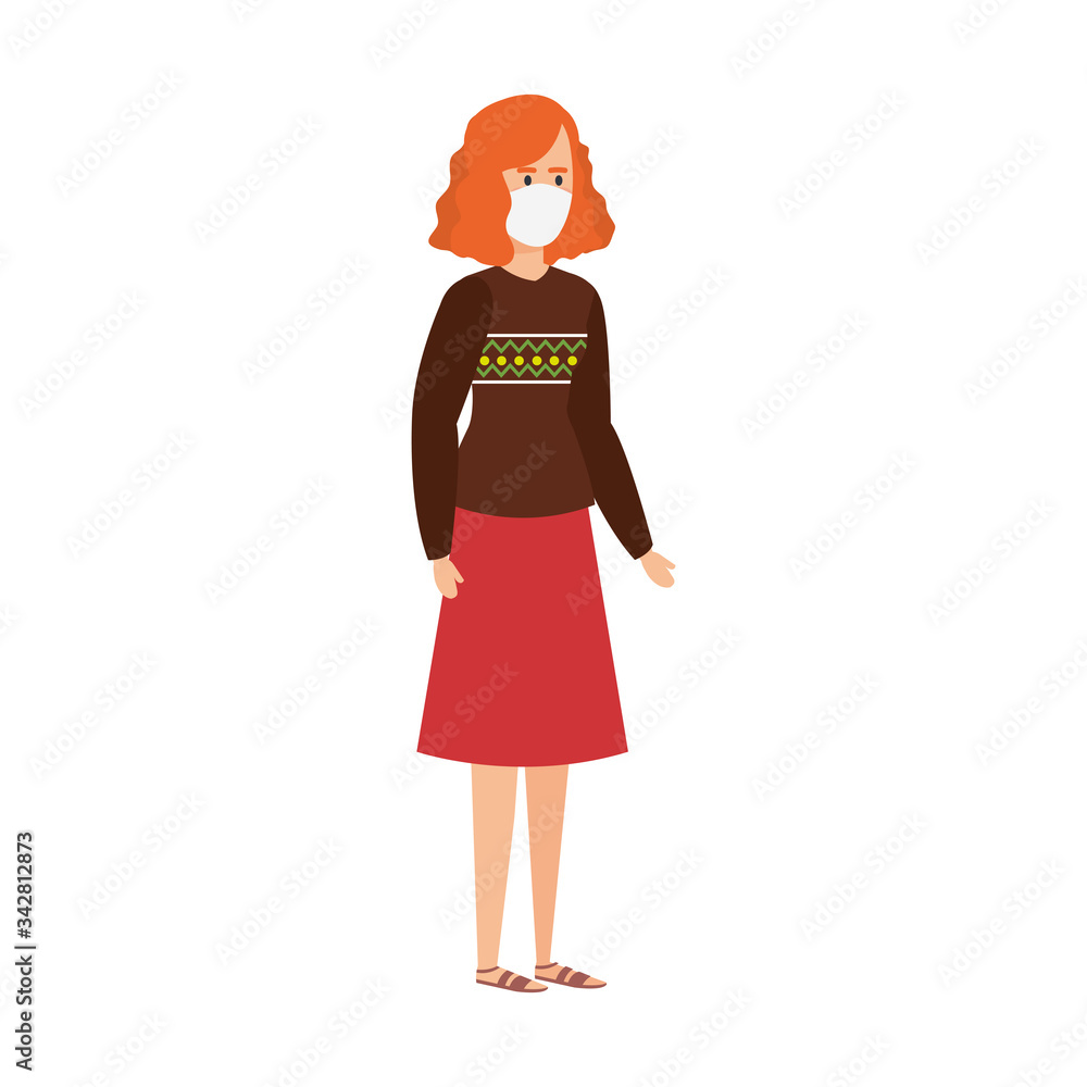 woman using face mask isolated icon vector illustration design woman using face mask isolated icon vector illustration design