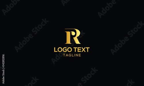 RR logo design template vector illustration minimal design
