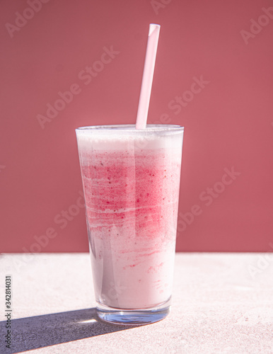 Batido de fresas y plátano