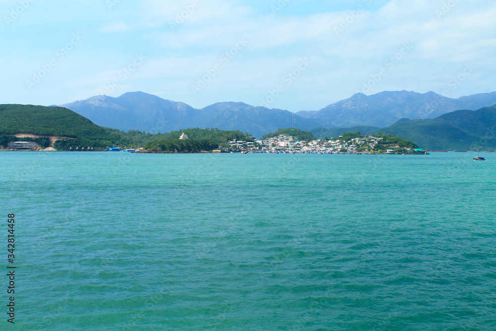 View of the islands and the sea near Nha Trang. Vietnam.