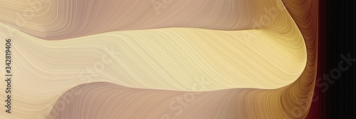 abstract surreal designed horizontal header with tan, very dark red and saddle brown colors. fluid curved lines with dynamic flowing waves and curves