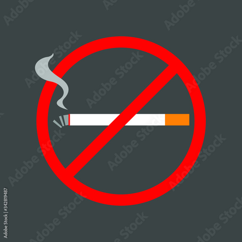 Symbols that tell people to stop smoking