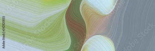 abstract moving header with dark sea green, dark gray and pastel brown colors. fluid curved lines with dynamic flowing waves and curves
