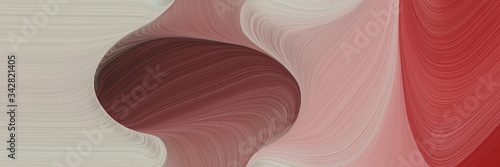 abstract colorful header with dark gray, dark moderate pink and old mauve colors. fluid curved flowing waves and curves