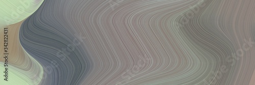 abstract moving header with gray gray, ash gray and dark slate gray colors. fluid curved lines with dynamic flowing waves and curves