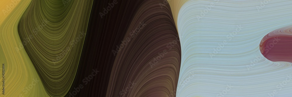 abstract surreal banner with ash gray, very dark green and peru colors. fluid curved lines with dynamic flowing waves and curves abstract surreal banner with ash gray, very dark green and peru colors. fluid curved lines with dynamic flowing waves and curves