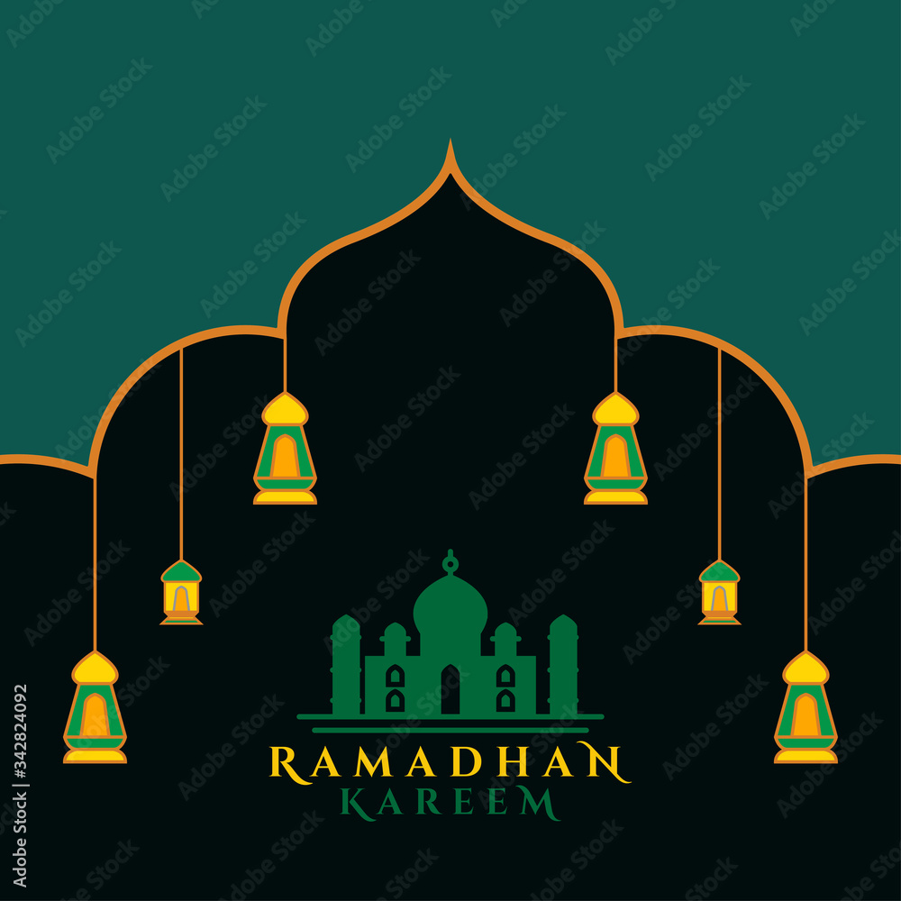 vector greeting islamic logo design of the ramadhan kareem mosque. marhaban ya ramadan illustration. vector greeting islamic logo design of the ramadhan kareem mosque. marhaban ya ramadan illustration.