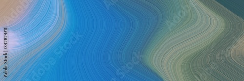 abstract artistic header with steel blue, dark gray and light slate gray colors. fluid curved flowing waves and curves