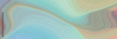 abstract decorative header with ash gray, gray gray and tan colors. fluid curved flowing waves and curves © Eigens