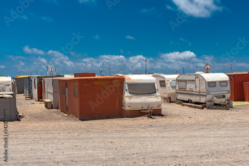 Morro Jable town on the island of Fuerteventura in the Canaries