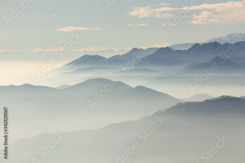 Mountain Landscape From Mottarone Mount, Italy © Davide