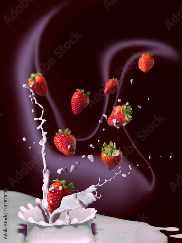 Batido de fresas