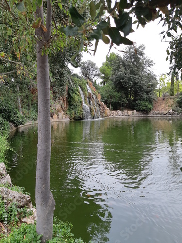 VISIT TO THE TORREBLANCA PARK OF SANT JOAN DESPI ON A CLOUDY DAY IN AUGUST photo