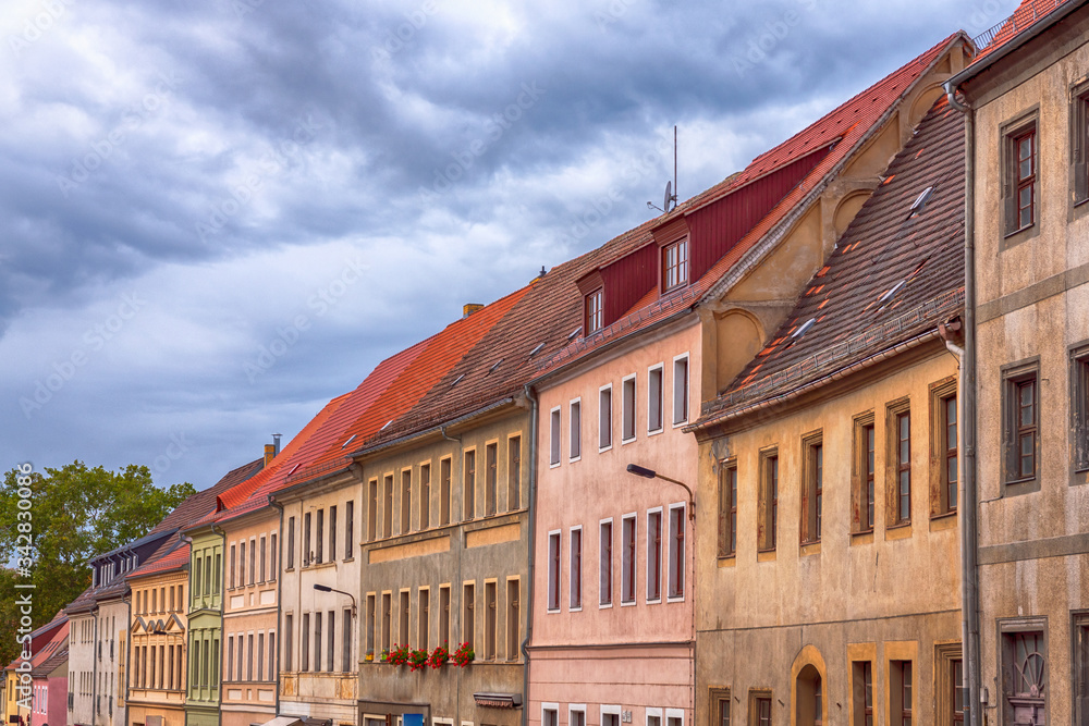 Fototapeta premium Straßenzug in Torgau, Sachsen