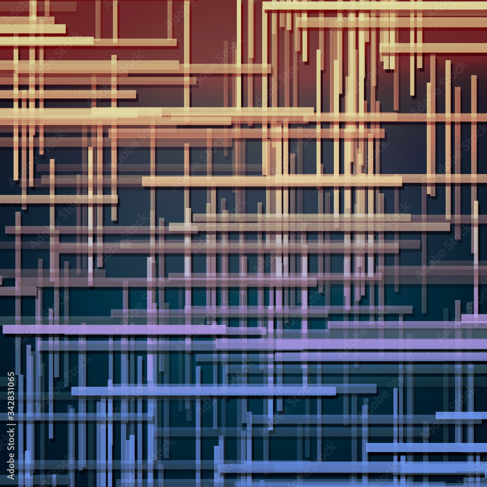 Obraz premium Simple multicolored geometric background. Square orientation.