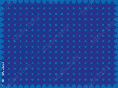 Blue seamless pattern on light blue background