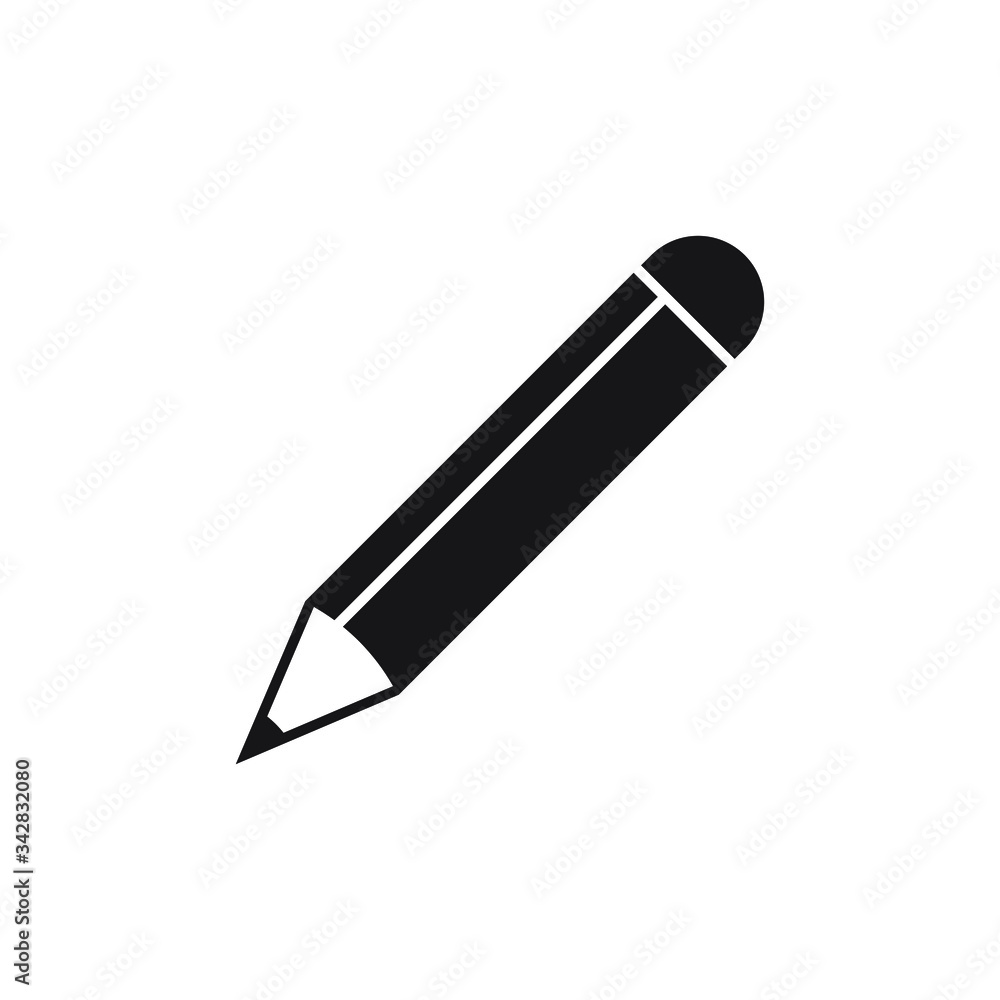 Pencil icon, vector isolated illustration. Pencil icon, vector isolated illustration.