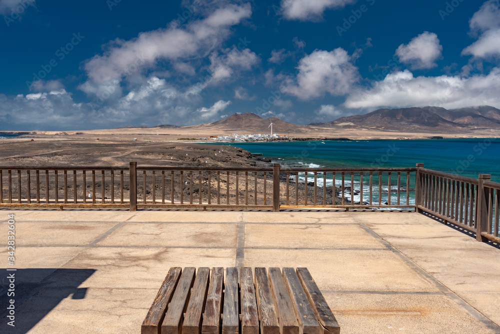Morro Jable town on the island of Fuerteventura in the Canaries