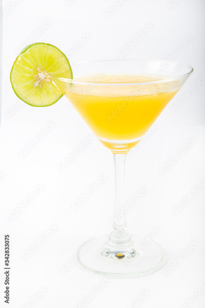 cocktail with lemon and lime cocktail with lemon and lime