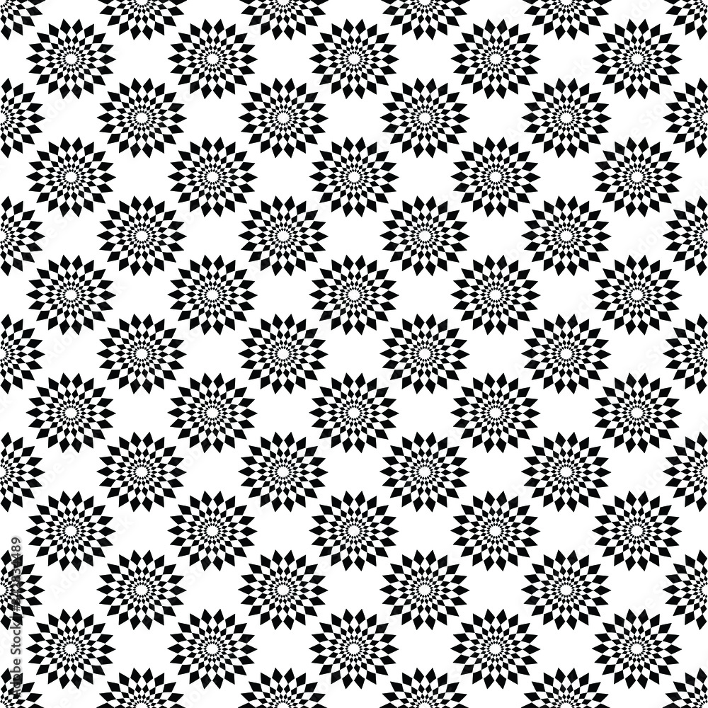 Geometric floral pattern design Geometric floral pattern design