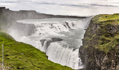 Majestic Gullfoss waterfall in Iceland