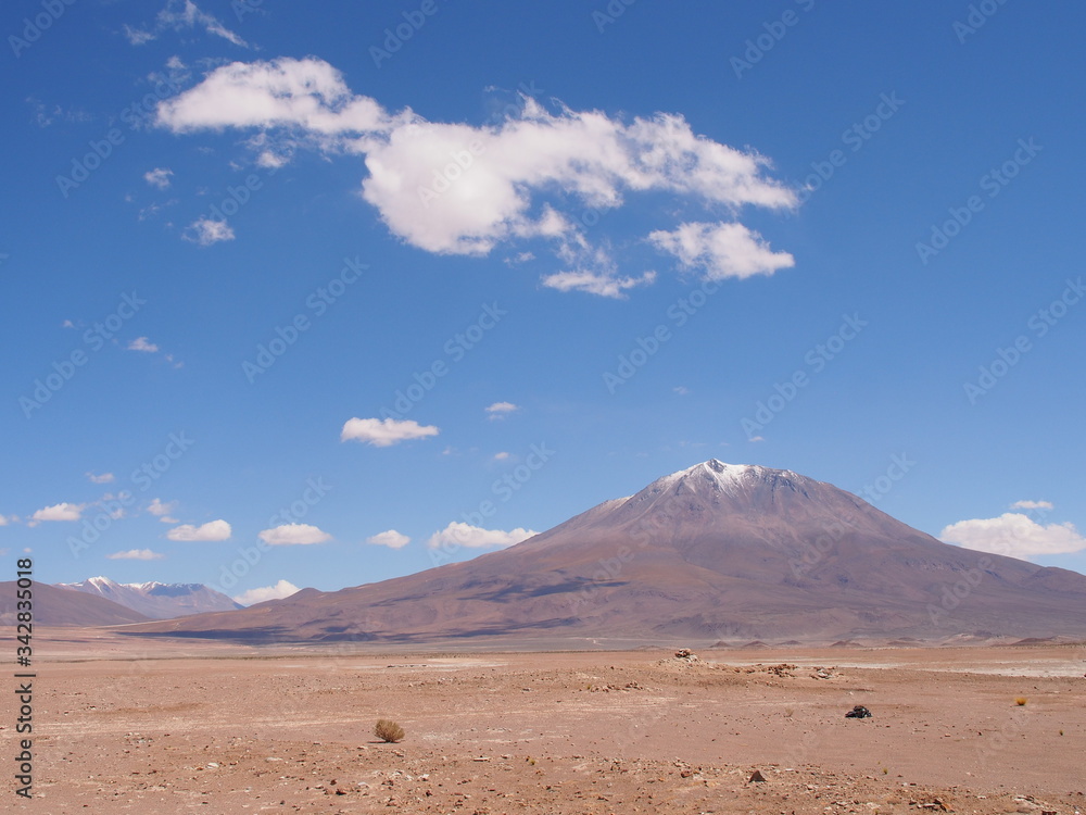 Morning, mountains and clouds, Altiplano, Bolivia