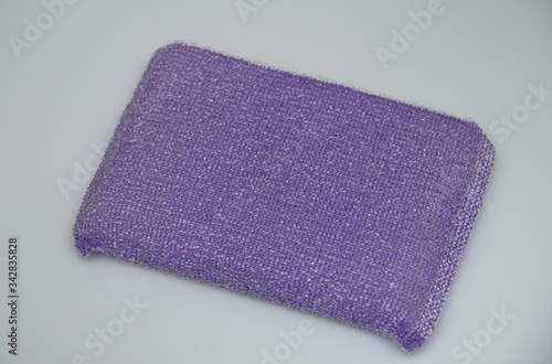 purple kitchen sponge, detail, background
