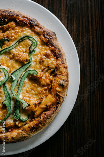 pizza on a plate photo