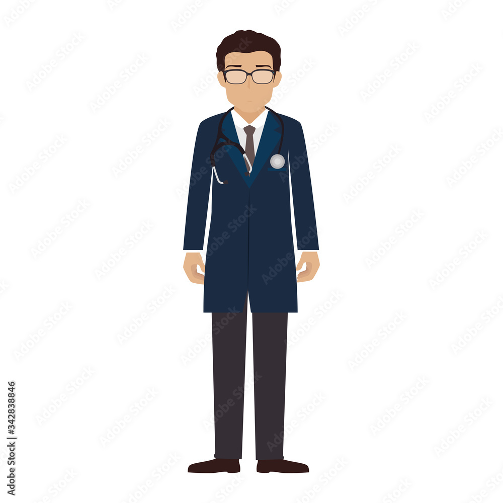 doctor male with stethoscope and eyeglasses vector illustration design doctor male with stethoscope and eyeglasses vector illustration design