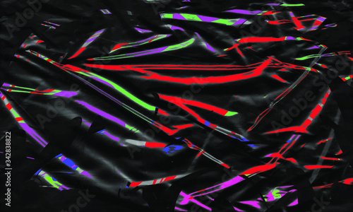 Background texture of a polyethylene,plastic transparent black plastic film,transparent stretched background.eps 10