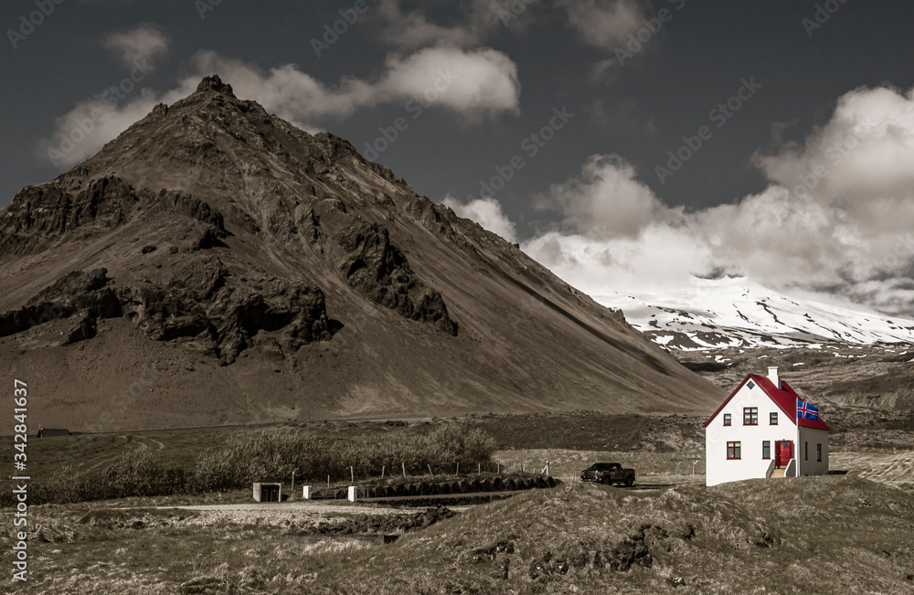 Lonely house in Arnarstapi, Iceland
