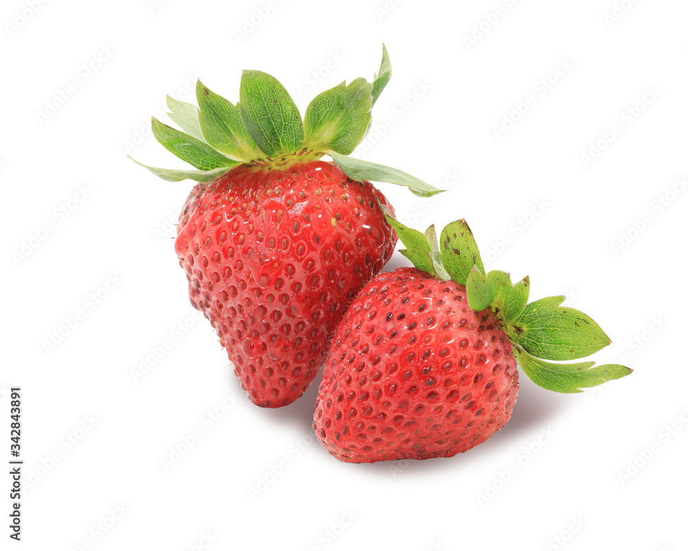 Fresh strawberry  isolated on white background. This has clipping path.