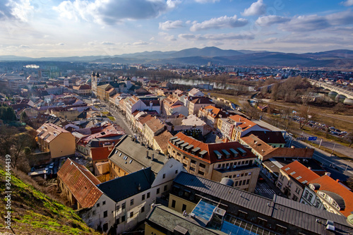 Historical streets of Trencin city, Slovakia