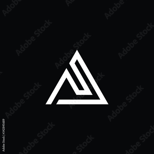 Minimal elegant monogram art logo. Outstanding professional trendy awesome artistic AP PA initial based Alphabet icon logo. Premium Business logo White color on black background