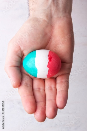 Wallpaper Mural Easter Eggs Italy Flag colors Torontodigital.ca