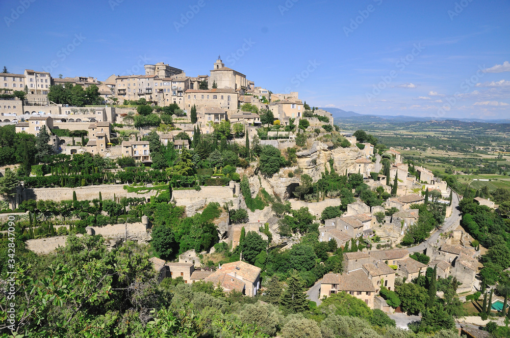 Vue du village de Gordes en Provence
