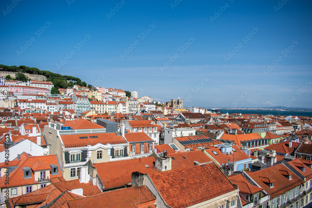 Obraz premium aerial view of lisbon portugal