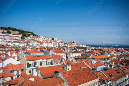 aerial view of lisbon portugal