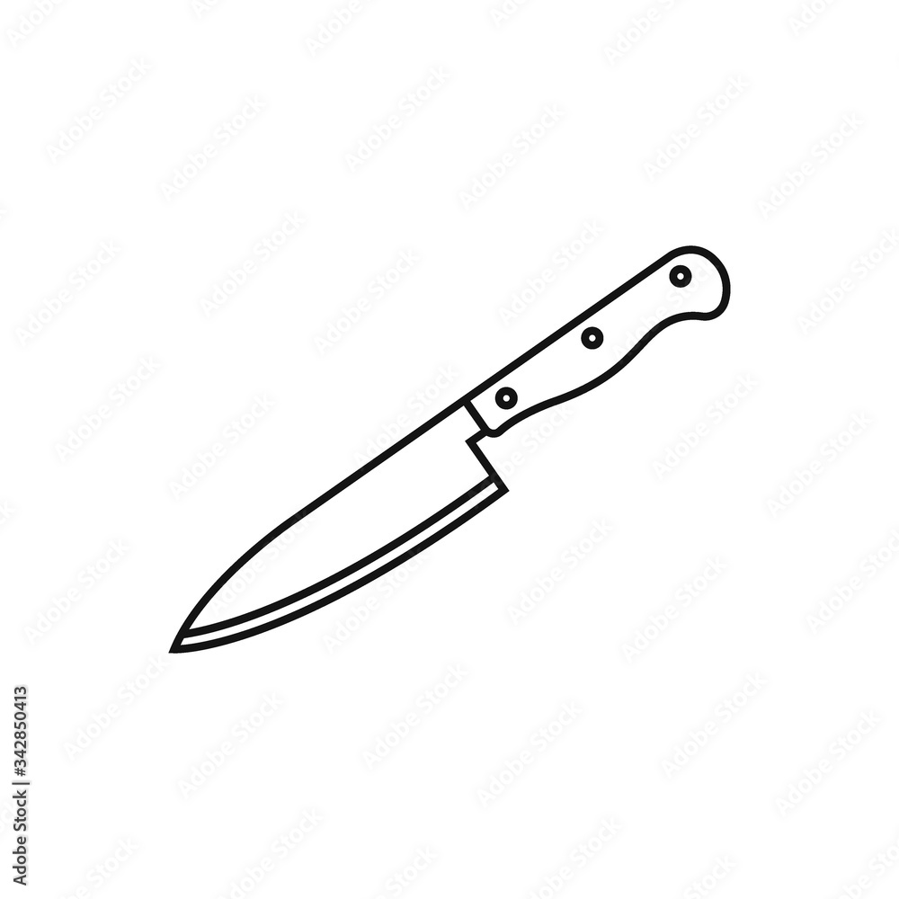 Knife icon flat vector illustration Knife icon flat vector illustration